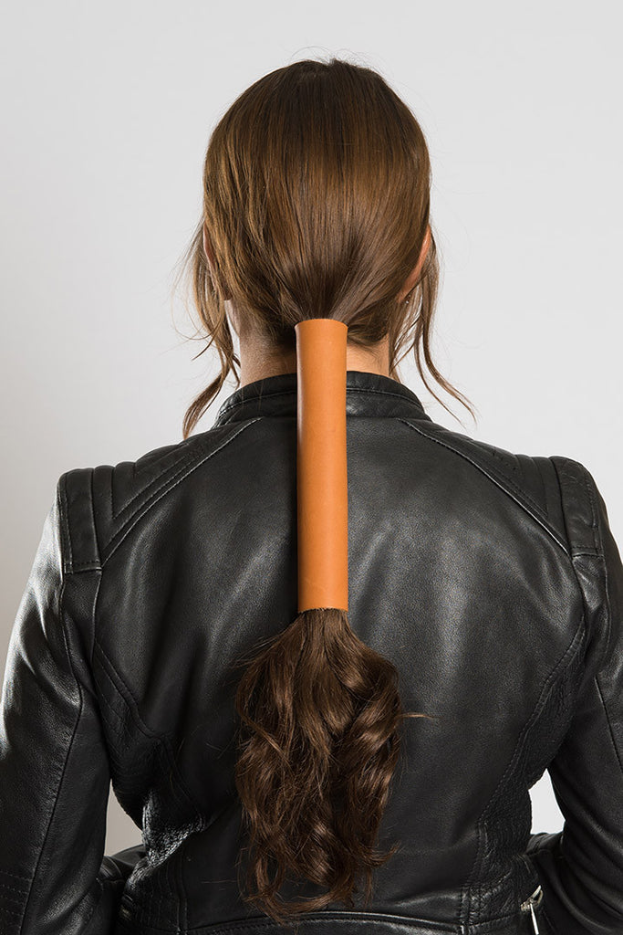 12" Solid Leather Extra Wide: Features:
Full Grain Leather Ponytail Holder
Classic Solid Color Leather
Extra Wide Available