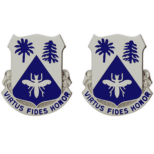 518th Regiment Unit Crest (Virtus Fides Honor) Army Unit Crests