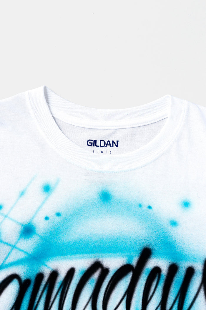 Airbrush Tee(Blue) / Amadeus Magazine