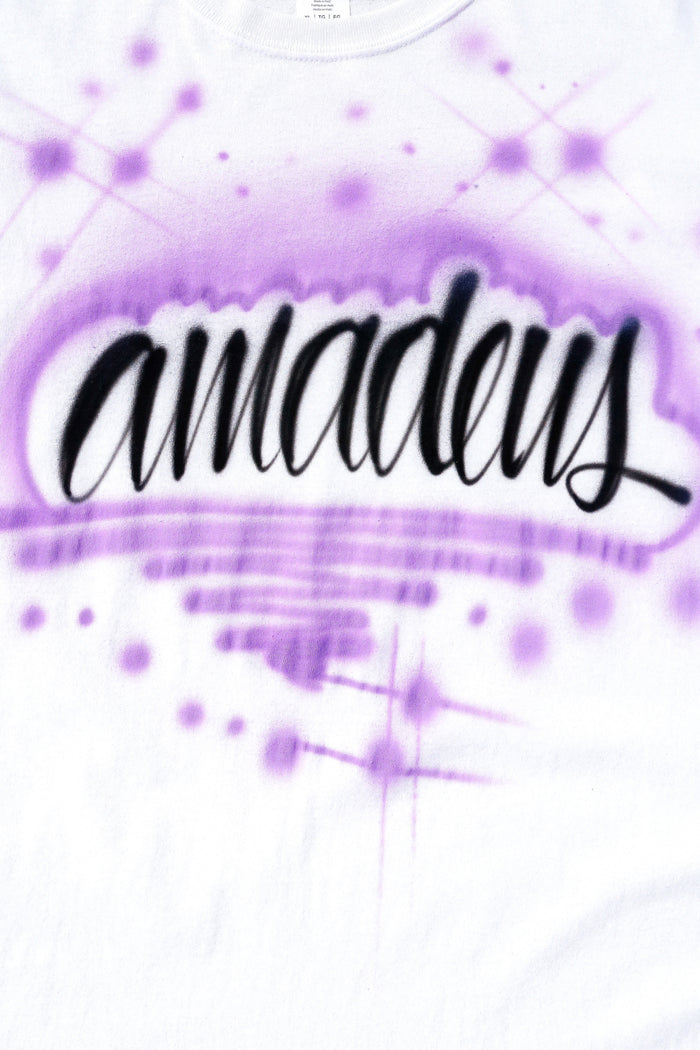 Airbrush Tee(Purple) / Amadeus Magazine