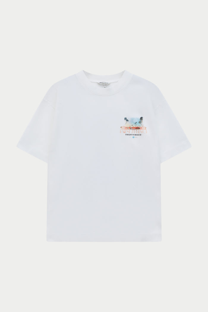 ART DECO PALM SPRINGS T-SHIRT - OFF WHITE