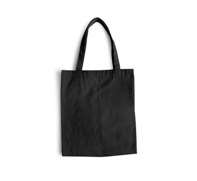 Black Cotton Tote Bag