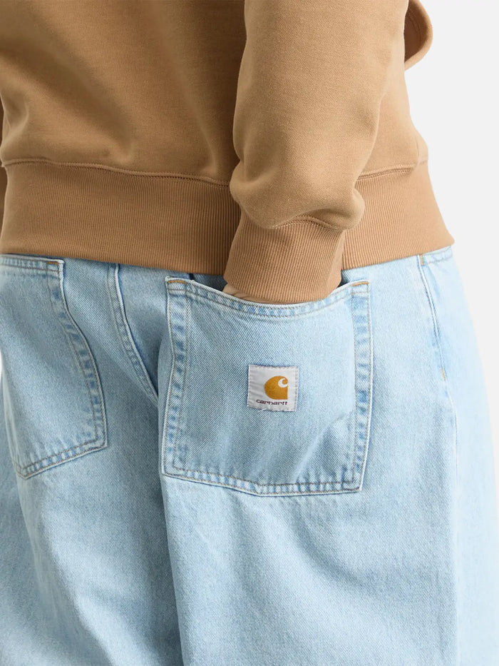 CARHARTT WIP Brandon Pant - Blue Heavy Stone Bleached - Uncategorized PANTOLON