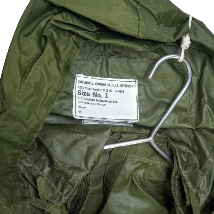British Combat Vehicle Crewman’s Fowl Weather Coveralls - Small, Item 1 - Film Production Used - Overalls
