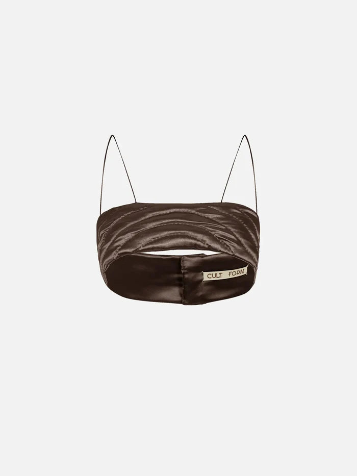 CULT FORM Brown Yorgan Bra - BRALETTE