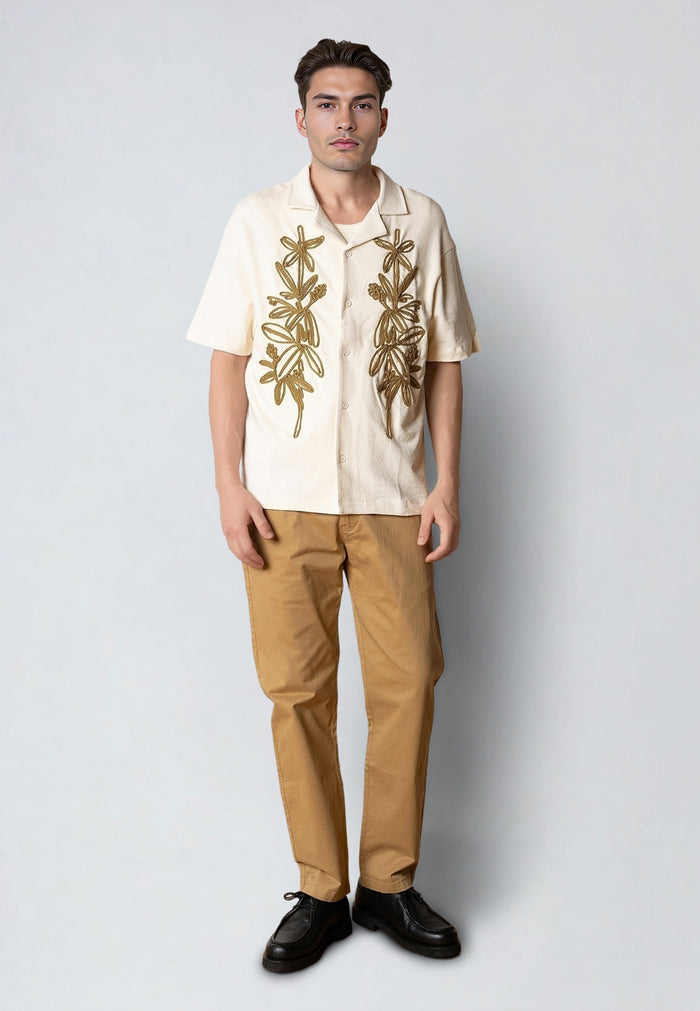 Clean Cut Copenhagen Calton embroidery shirt Skjorte S/S