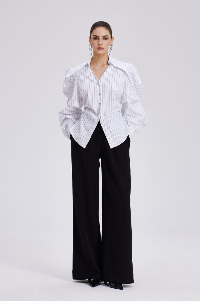Chauncey Stripe Ruch Shirt