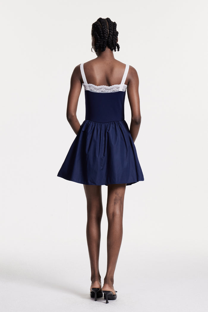 Christodoulos Lace Sleeveless Mini Dress