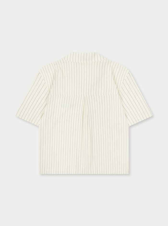 CLUB DE SOCI STRIPE SHIRT - OFF WHITE
