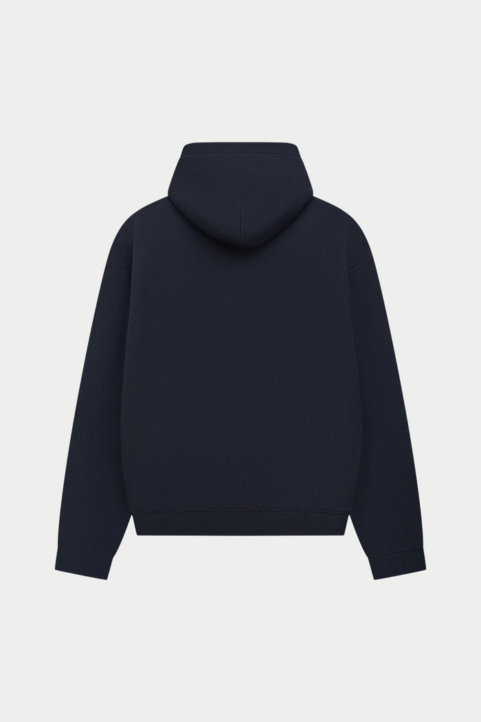 COPYRIGHT ZIP THROUGH HOODIE - BLACK