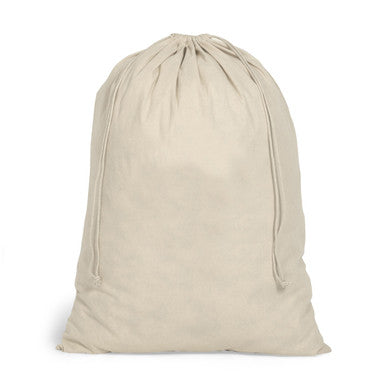 Cotton laundry size drawstring bag (Christmas Sack)