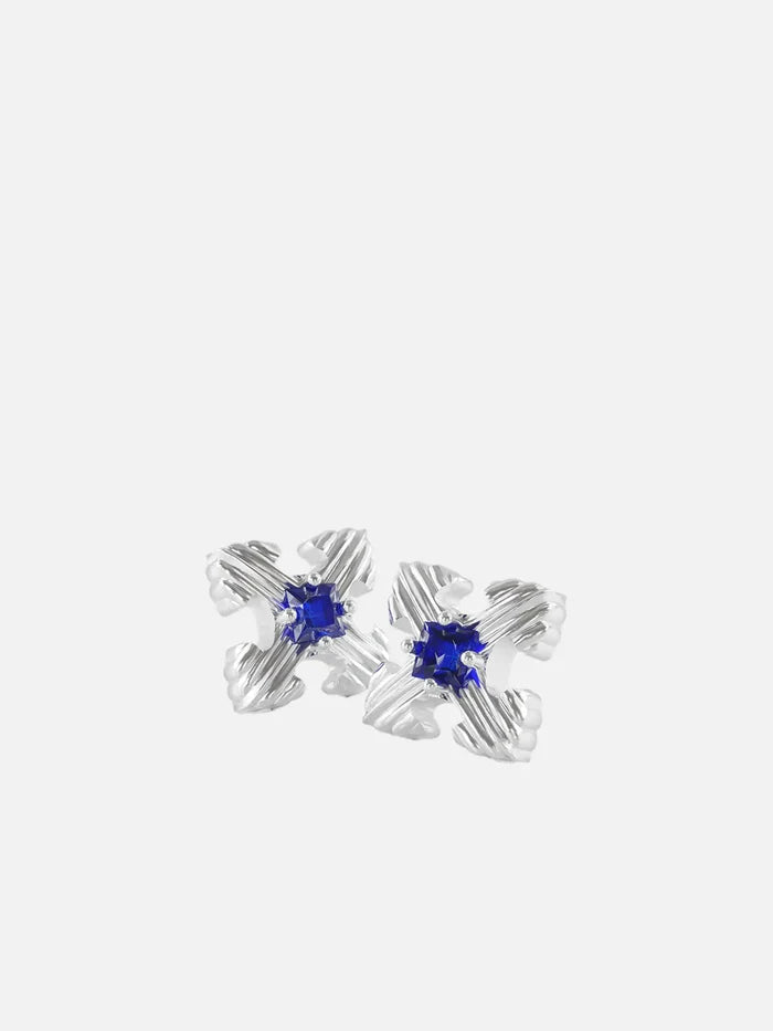 EPIPHANY LONDON Cross Earrings - Silver - Uncategorized KÜPE
