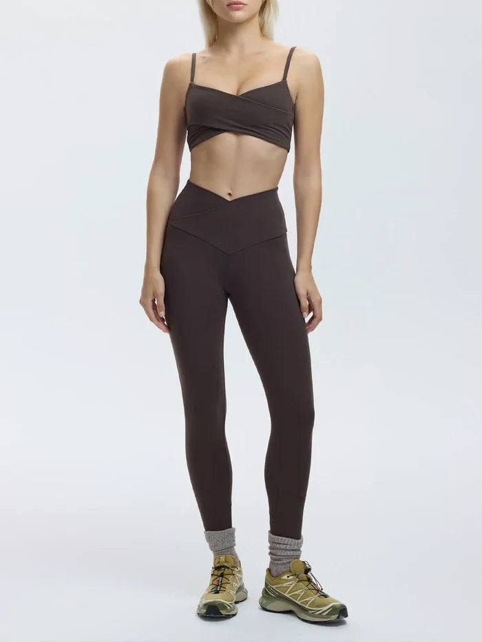 YORSTRULY Cross Over Short Bralette - Espresso Martini - Uncategorized BRALETTE