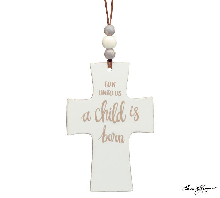 Cross with Raised baby Jesus - Findlay Rowe Designs