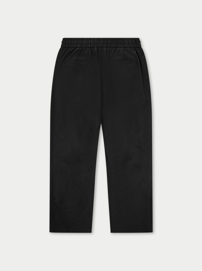 CUPRO PANELLED TROUSER - BLACK
