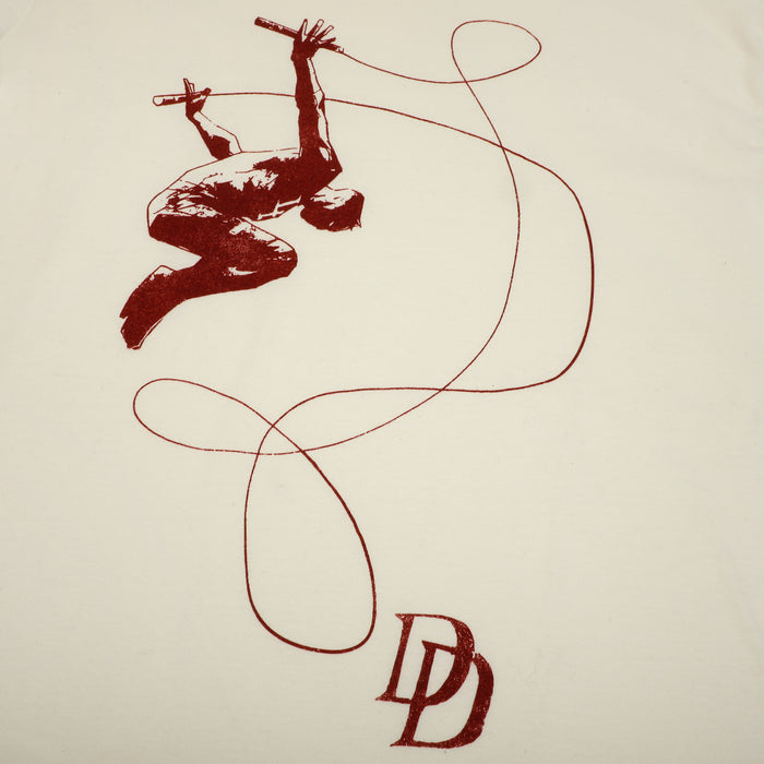 Daredevil Billy Club Leap Classic Comfort Tee - Heroes & Villains-Marvel-T-Shirt