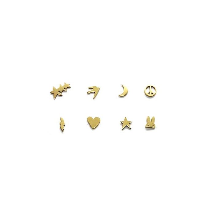 Earrings Moon 1 pc