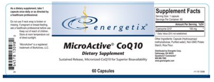 Energetix MicroActive CoQ10 Capsules 2