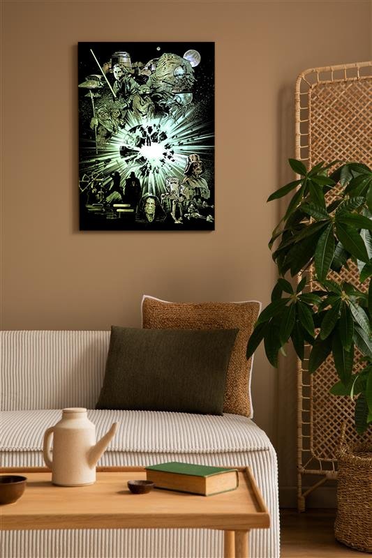 Episode VI - Return of the Jedi Green Canvas Print - Heroes & Villains-Star Wars-Wall Decor