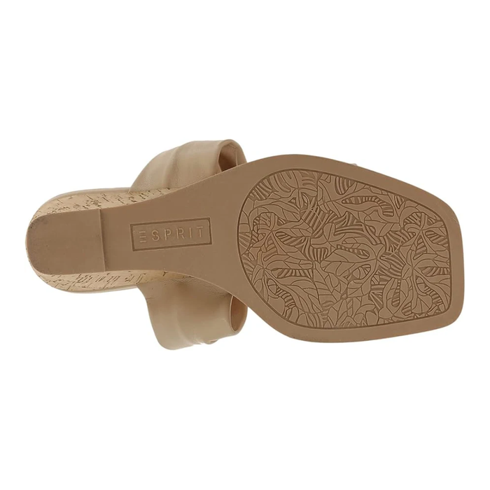 Esprit Victoria Women’s Wedge Sandals Nude Knotted Cork Heel