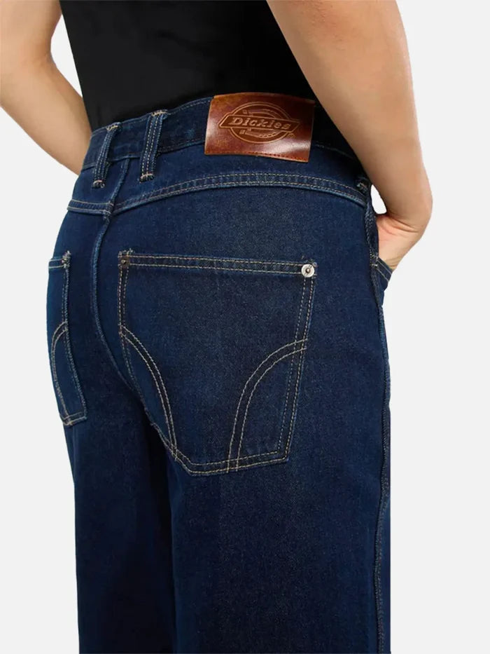 DICKIES Farner Denim W - Dark Indigo - Uncategorized PANTOLON