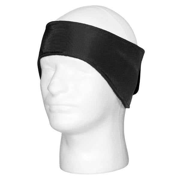 Fastening Head Wrap: Hook and Loop fastening earband with ear drop panels on the side for a contoured fit