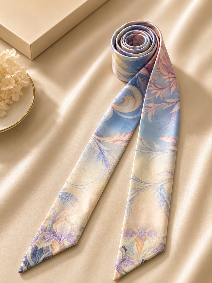 Floral Bloom Silk Scarf1