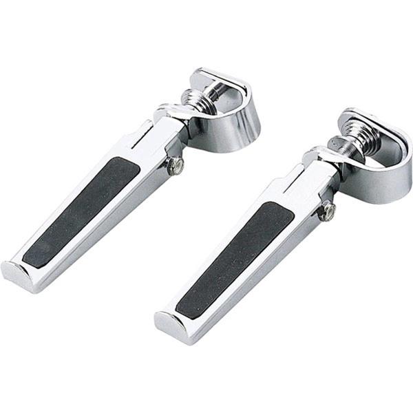 Foot Pegs-Rubber Inlay 7/8 Inch-1 Inch: * Fits 7/8” to 1” highway bars* Non-slip protection* Rubber insert
