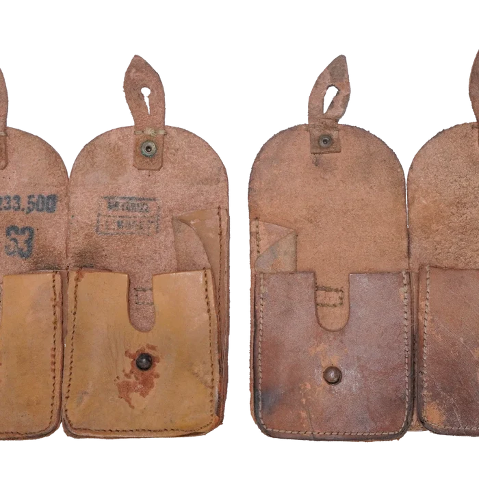 French MAS 49/56 Leather Ammunition Pouch - French Army Surplus - Magazine Pouches