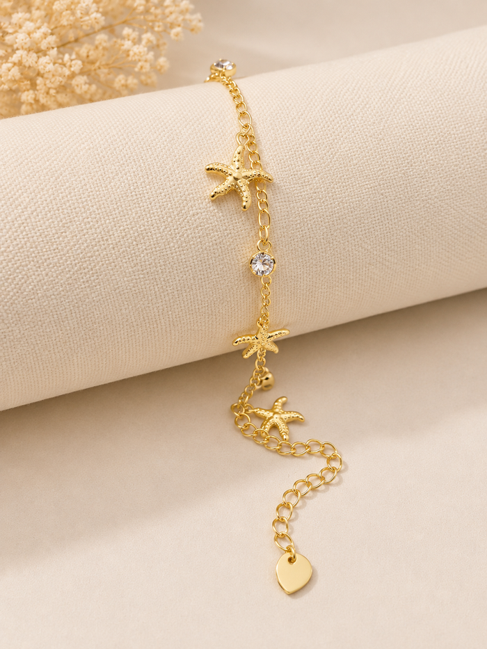 Fußkette Seastar Gold