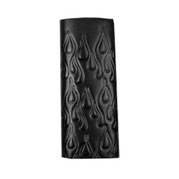Hair Glove 4" Embossed Flames: Description
The ingenious design of Hair Gloves keeps your ponytail free from knots and tangle