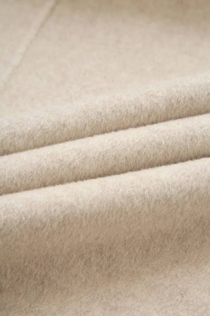 Handcrafted Hooded Cashmere Double-Face Coat
