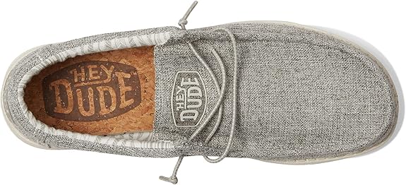 Hey Dude Men’s Wally Blend Loafer Linen Iron - 40005-1HS