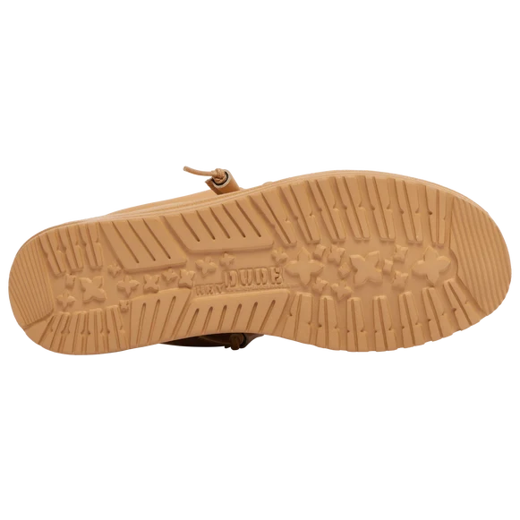 Hey Dude Wally Patriotic Loafer Shoes Tan