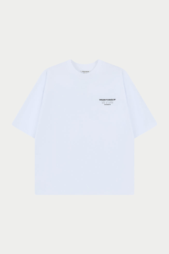 HOTEL DE COUTURE T-SHIRT - WHITE BLACK