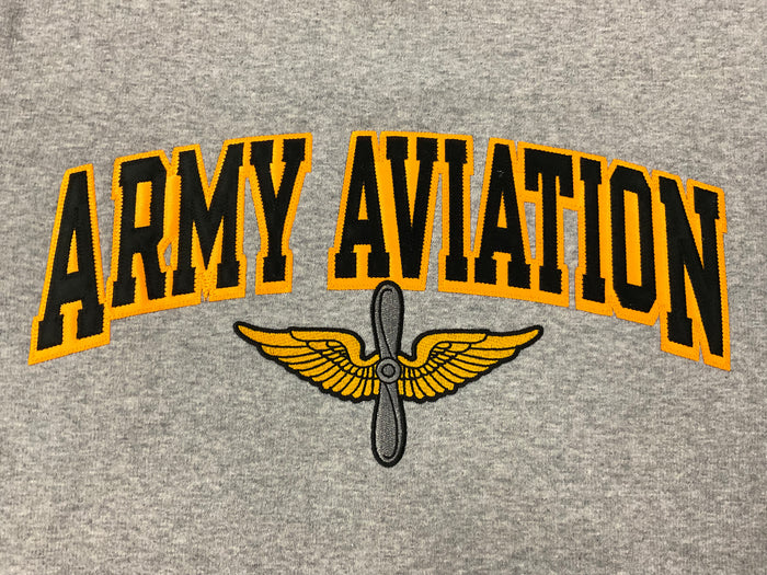 Crew Neck Sweatshirt with Army Aviation Logo