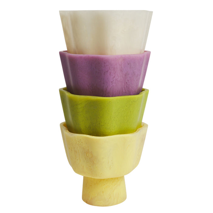 Joy Pedestal Bowl - Pearl
