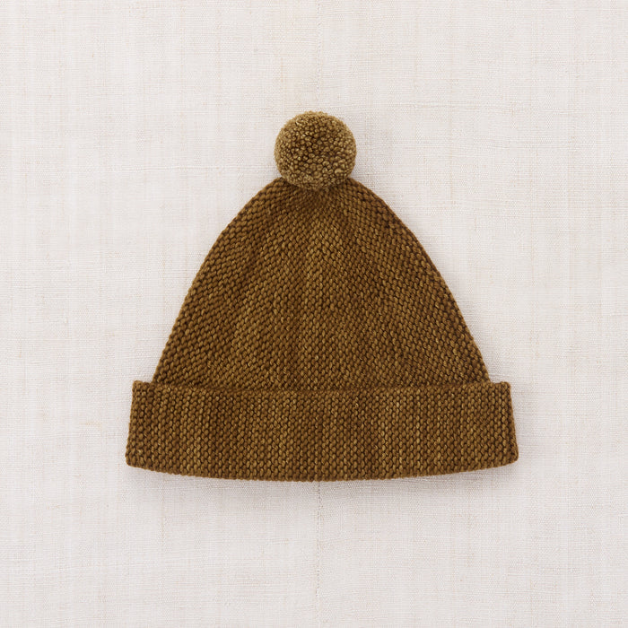 Kids Merino Wool Garter Hat - Nutmeg