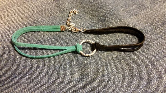 Leather Two Toned Choker