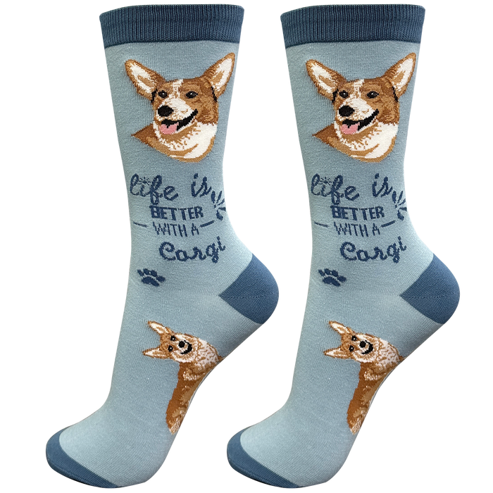 Life is Better Socks Welsh Corgi
