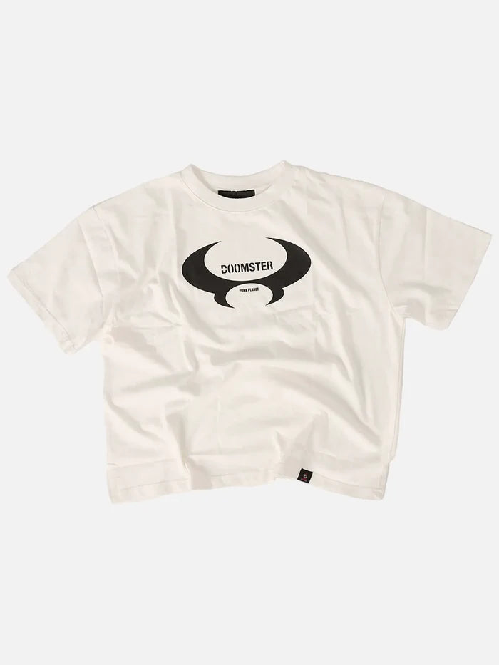 DOOMSTER Logo Tee - White - T-Shirts T-SHIRT