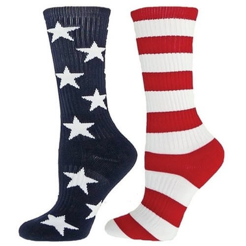 Made in USA Youth Mismatched American Flag Socks - The Flag Shirt
