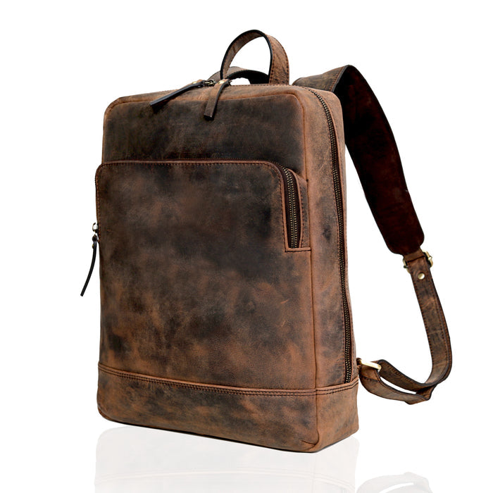 Madison Leather Laptop Travel Backpack for Men & Women