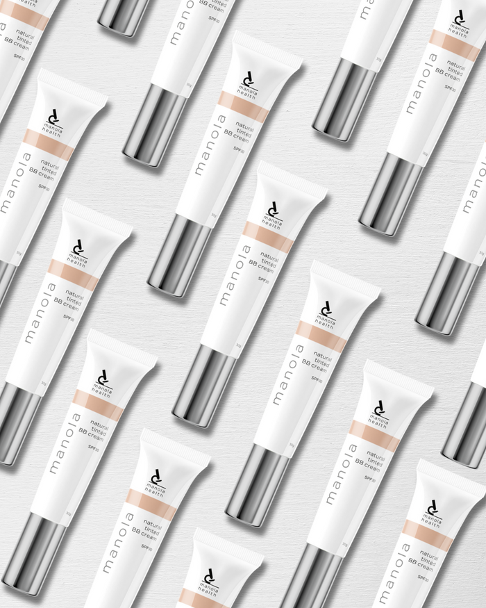 Manola Natural Tinted BB Cream SPF30 - 30g - 9 Pack with counter display