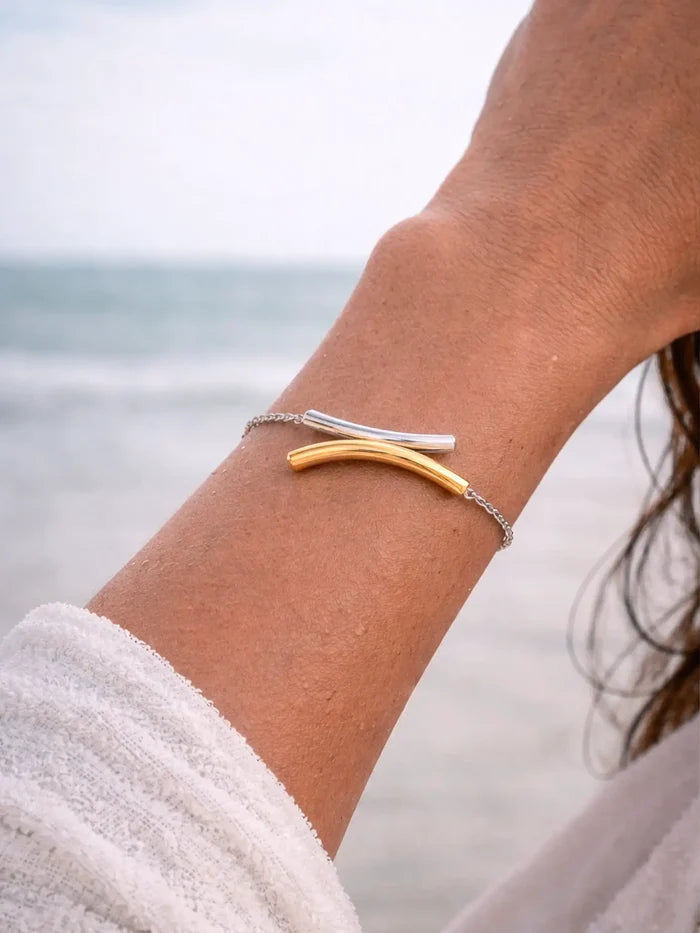 MAREE Merge Bracelet - Silver/Gold - Bracelets BİLEKLİK