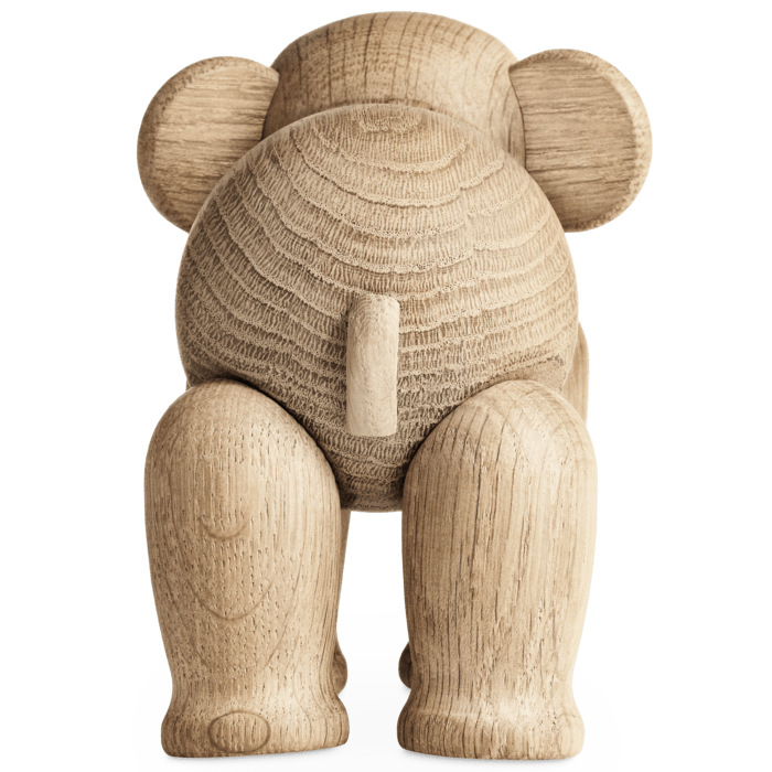 Mini Oak Elephant Wooden Figurine by Kay Bojesen