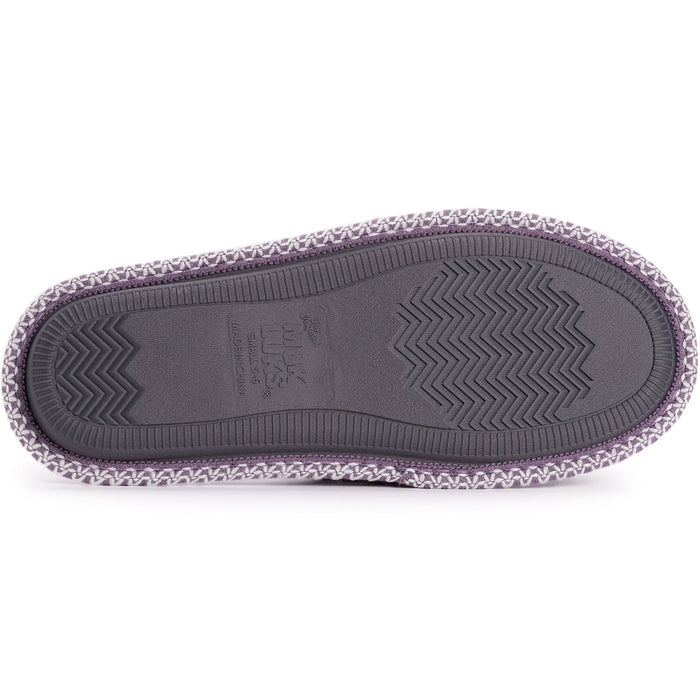 Muk Luks Women's Rita Washable Slippers - Lilac/Ivory