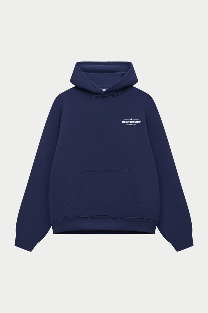 MULTI FONT GRAPHIC HOODIE - NAVY