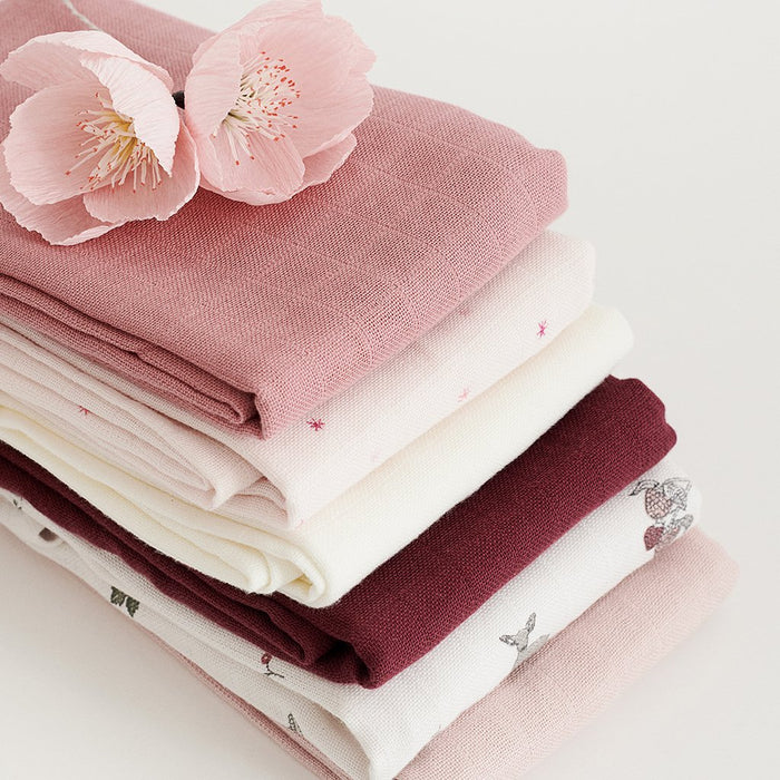 Muslin Cloth Pack of 2 Blossom Pink CamCam Lebanon Middle East Dubai UAE - Saudi Arabia
