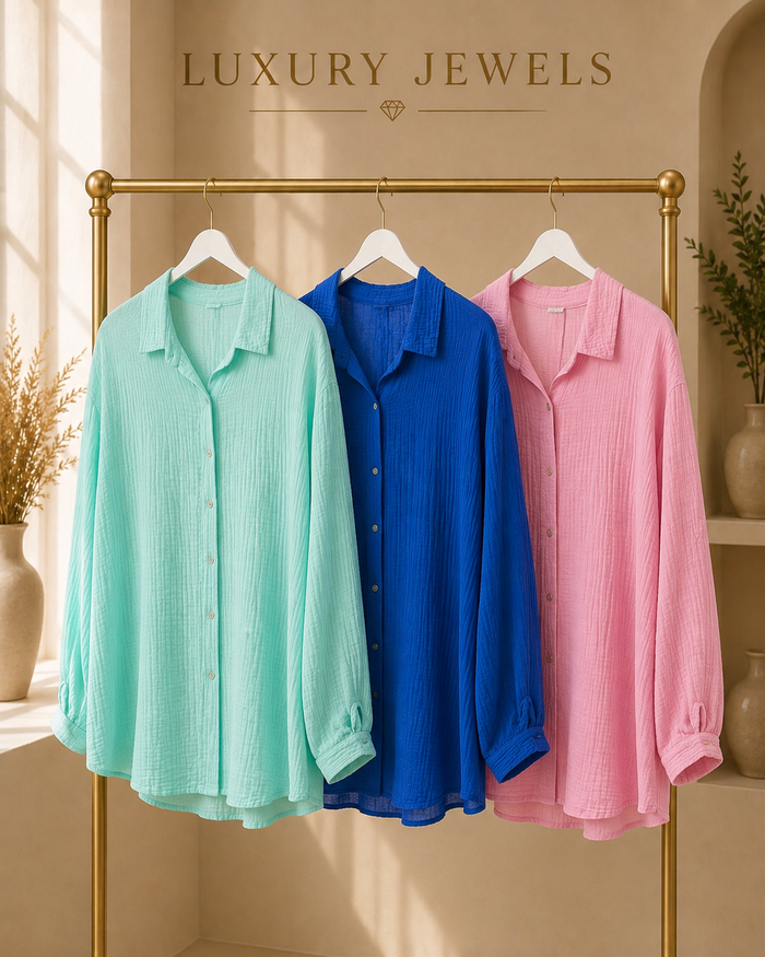 Musselin Bluse - versch. Farben